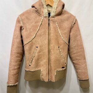 Women’s suede zip up L.E.I  jacket